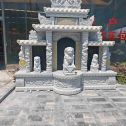 盐城芝麻白中国黑石材套墓 花岗岩墓碑
