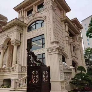 盐城黄金麻别墅外墙异形定制