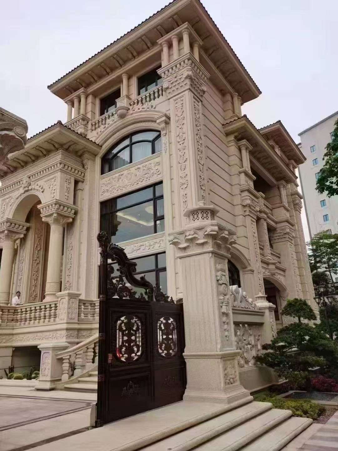 盐城黄金麻别墅外墙异形定制