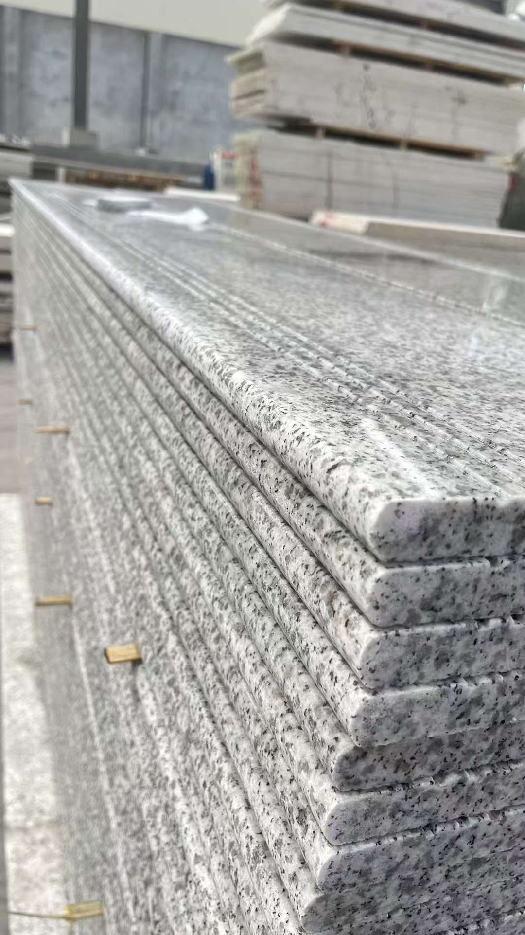 盐城芝麻白楼梯踏步 花岗岩楼梯板材